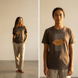 humuhumunukunukuāpuaʻa women's boxy sketchbook tee (brown/orange)