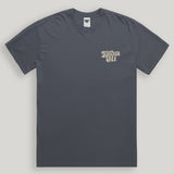 Gray t-shirt with a kailua hi logo on a light gray background