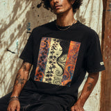 seaweed (pua o ke kai) men's tee- faded black