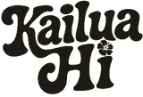 Text 'Kailua Hi' in a stylized font 